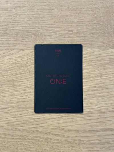 BTS 防彈少年團J-hope 鄭號錫 - 官方應援棒3代手燈特典小卡