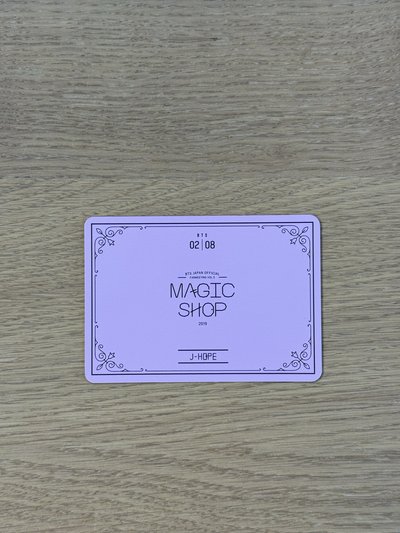 BTS防彈少年團J-Hope鄭號錫 - 《Magic Shop 2019 5th Muster》日本見面會隨機小卡