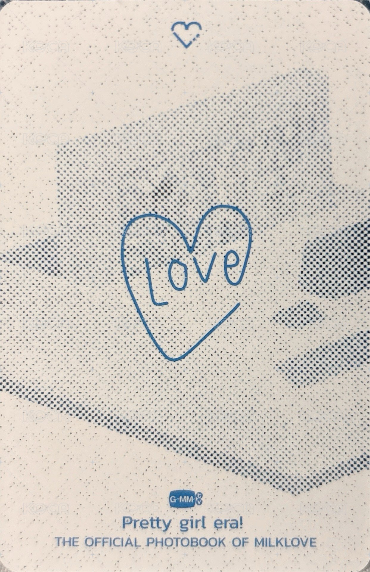 PRETTY GIRL ERA LOVE 特典卡  背面