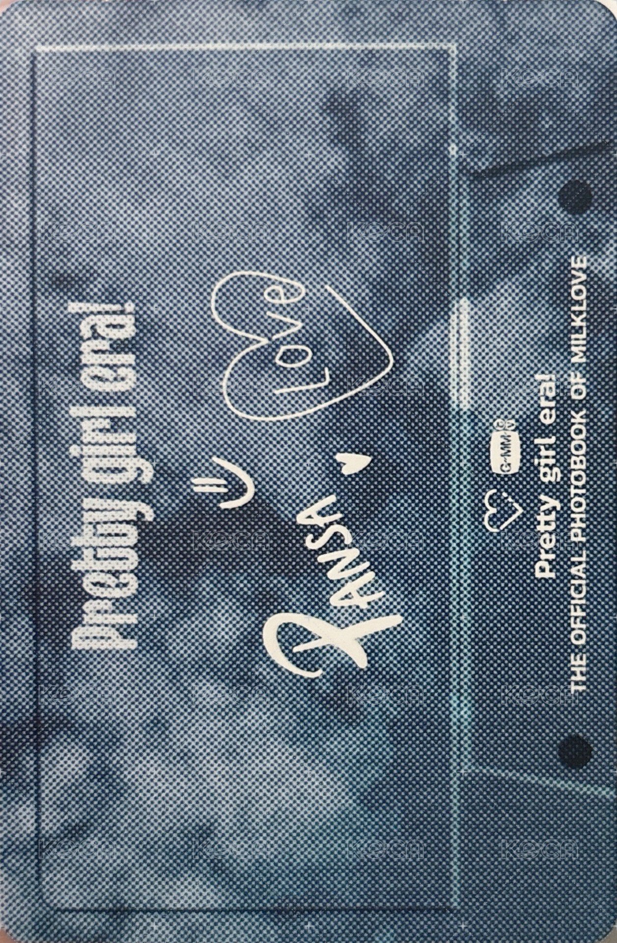 PRETTY GIRL ERA MILKLOVE 特典卡  背面