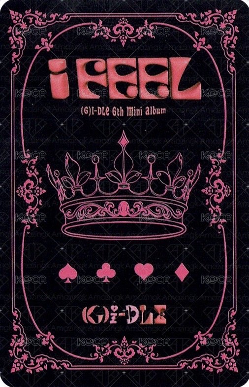 I feel Queen版 專輯卡  背面