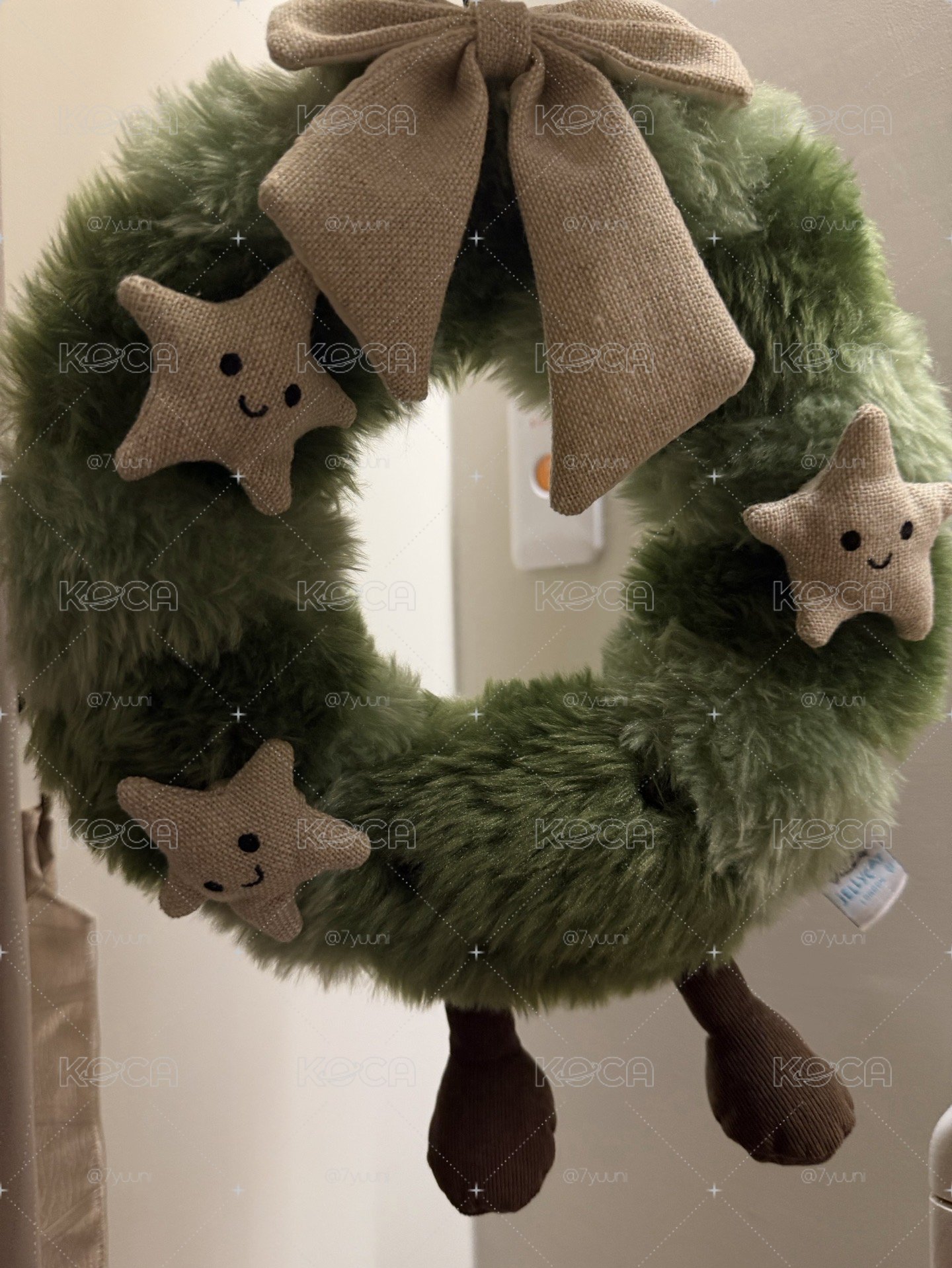 Jellycat趣味聖誕花圈