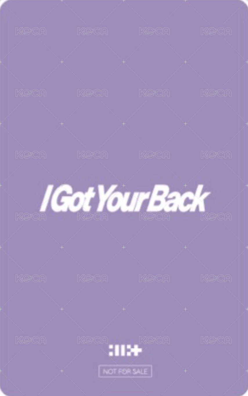 I Got Your Back hmv 預售 特典卡  背面