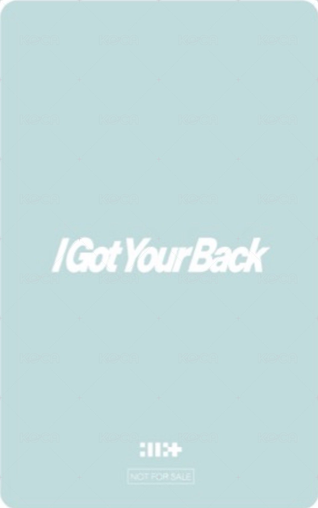 I Got Your Back TSUTAYA 預售 特典卡  背面