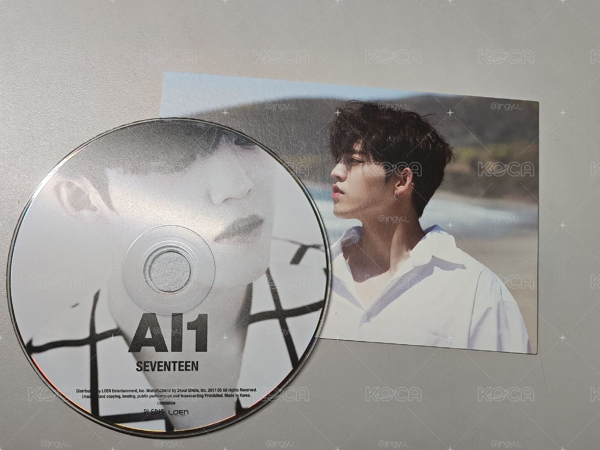 哲 迷四明信片+CD