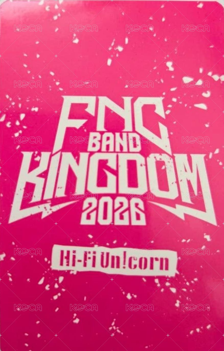 FNC BAND KINGDOM 2026 隨機卡  背面