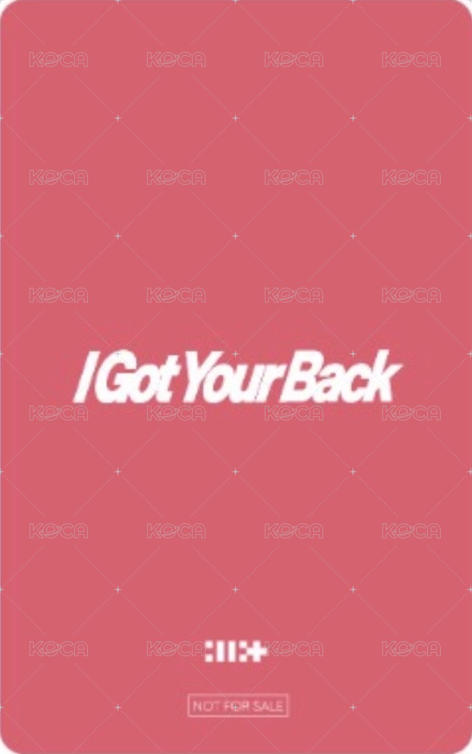I Got Your Back Rakuten books 預售 特典卡  背面