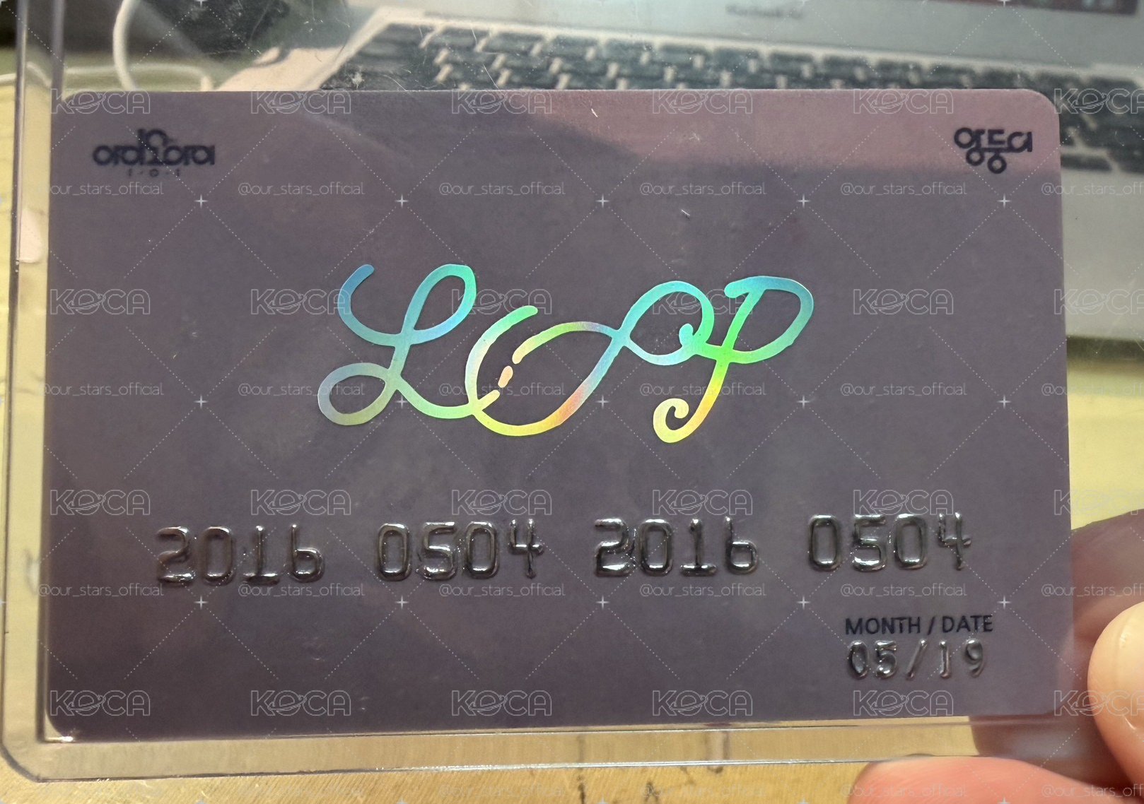 I.O.I 官方 LOOP 打歌卡 造型信用卡