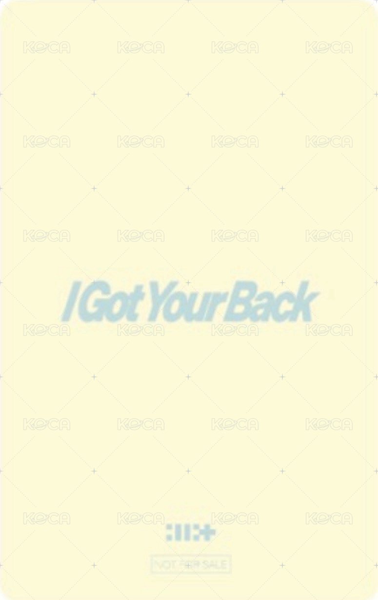 I Got Your Back 7net 預售 特典卡  背面