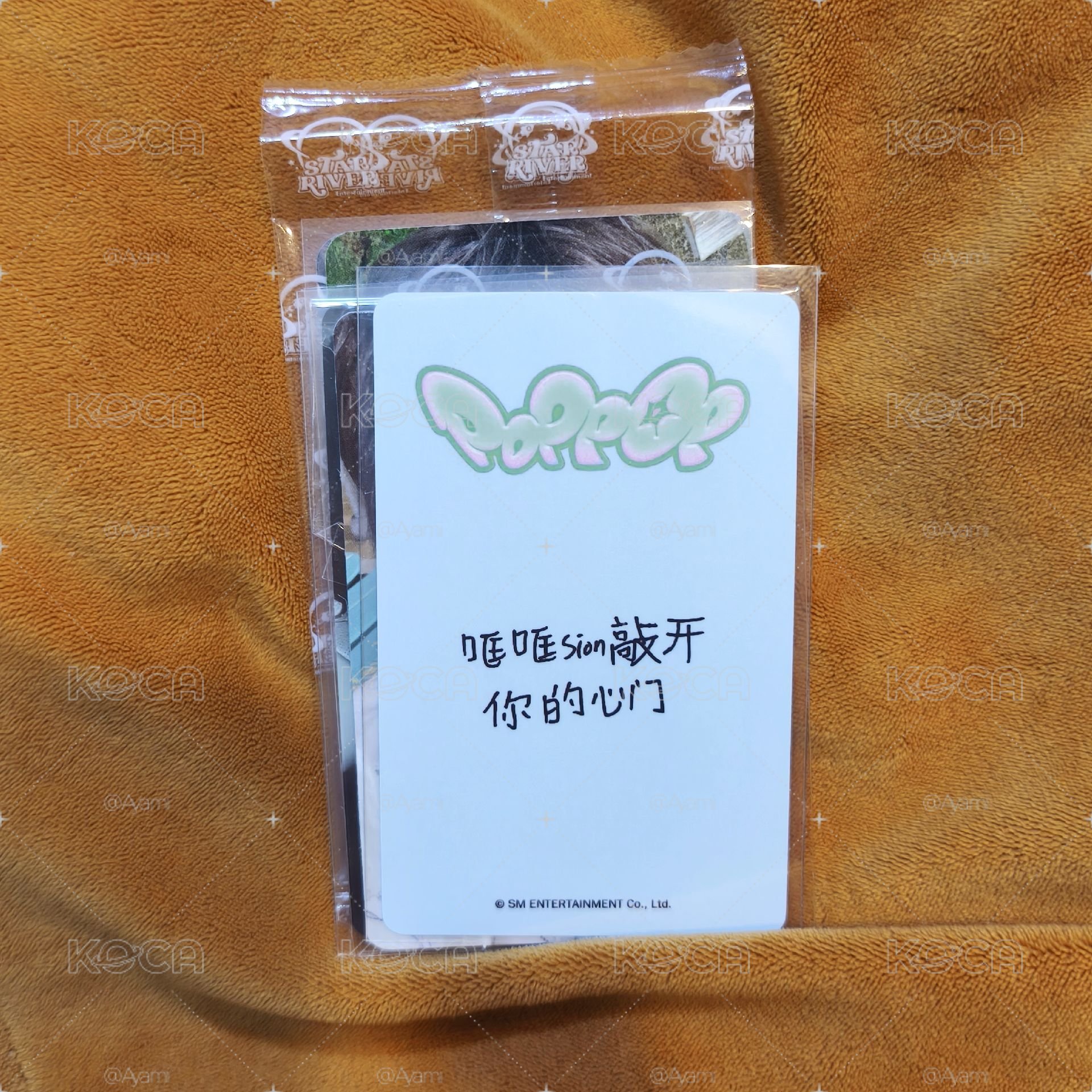 sion poppop 中文卡背 kms幸運卡