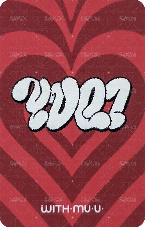 YUQ1 wm 預售 特典卡  背面