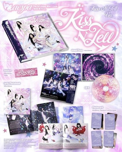 aespa # KISS N TELL #日專 1st Japan  Mini Album