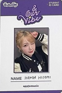 &Our Vibe am 線上9.0 簽售卡 證件照