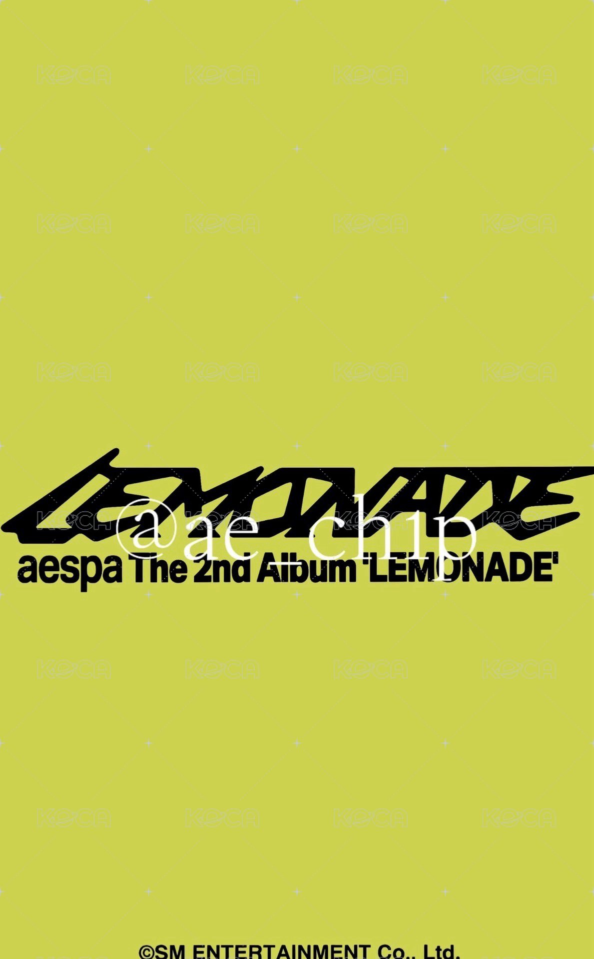 LEMONADE 華納 特典卡  背面