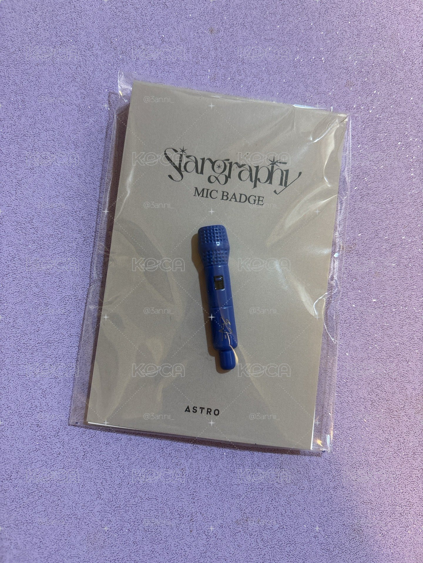 Stargraphy 麥克風徽章 銀優 ver.