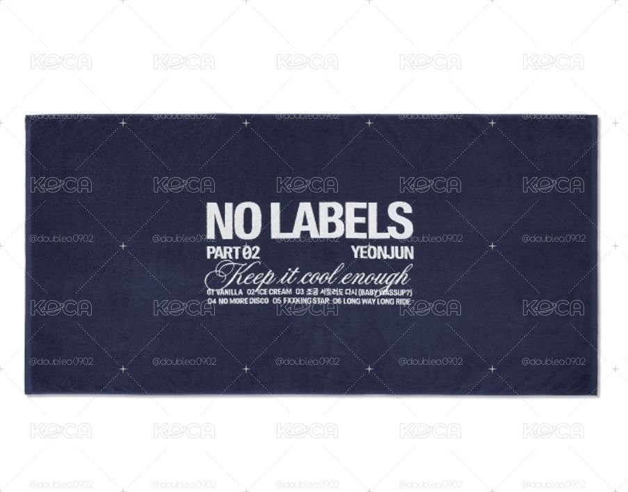 然竣 NO LABELS PART 02毛巾