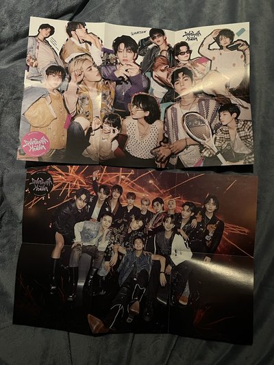 SEVENTEEN 🩵🩷 四張空專一起出（含率克拉盤兩張海報）