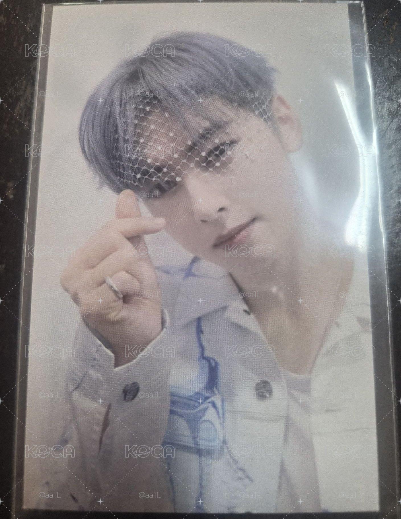 【下單看對光/不滿意可取】ASTRO 車銀優 All Yours 日本淘兒限定 網格面紗卡 💜