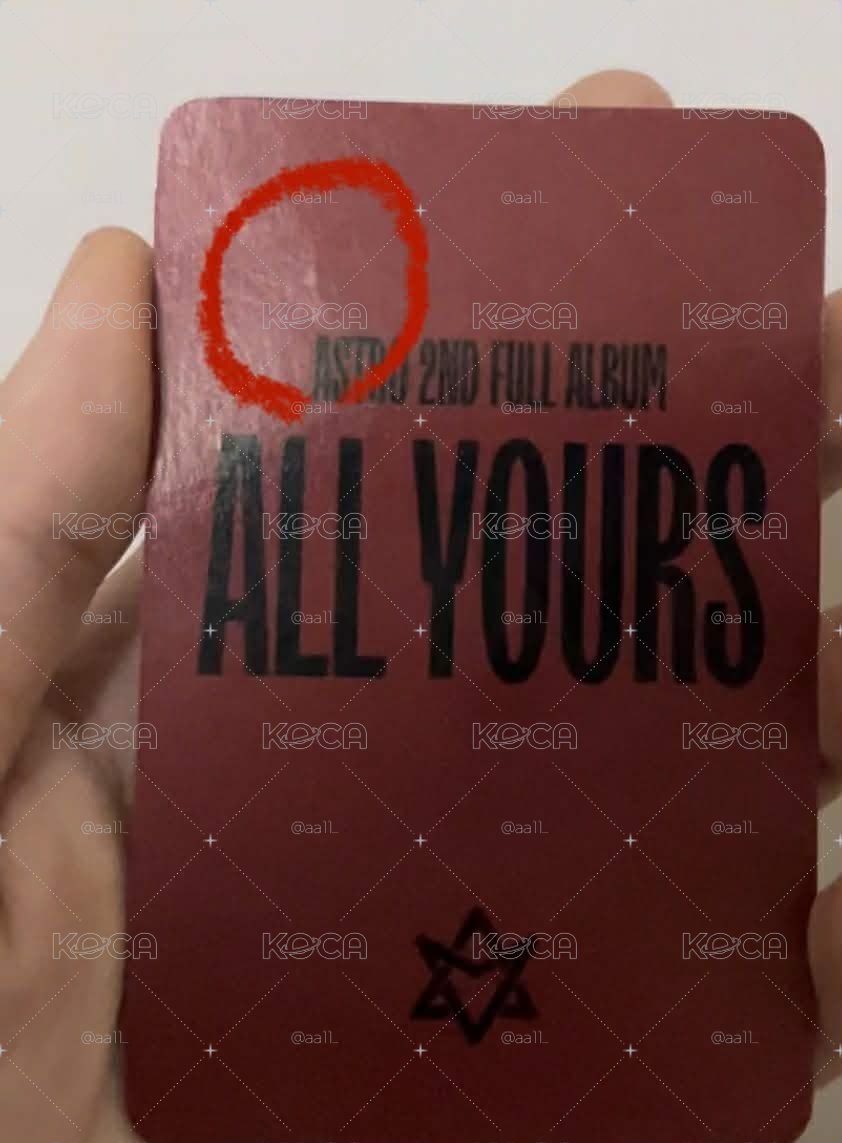 【下單看對光/單售不綁】ASTRO 車銀優 All Yours SOUNDWAVE 官方簽售特典 戳臉神卡 💜