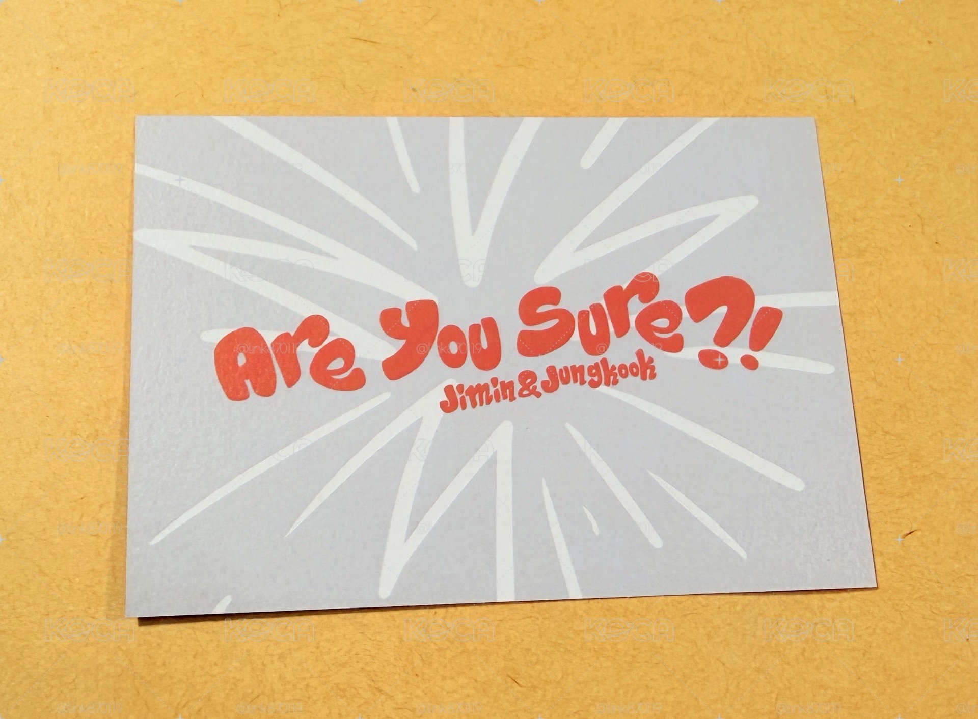 Are You Sure?! S1 國旻 小卡
