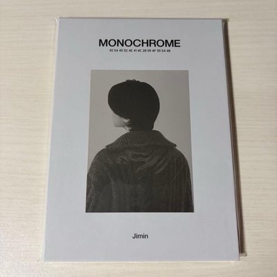 BTS MONOCHROME 週邊 J-hope JIMIN明信片書 