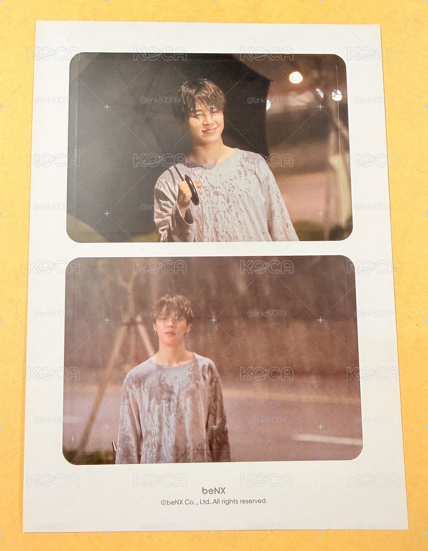 JIMIN 2020年曆 變化卡