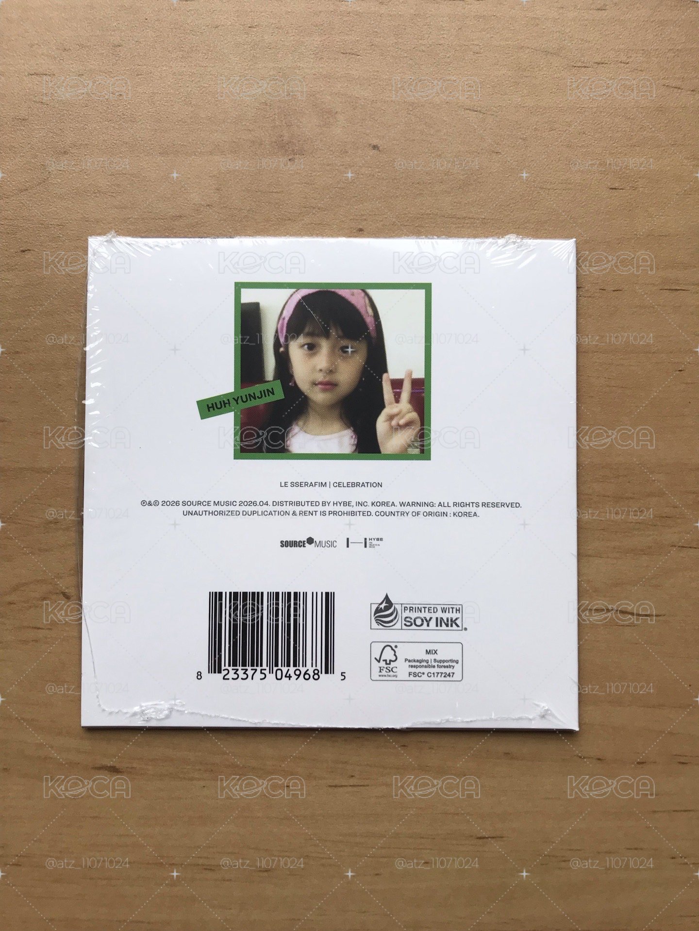 le sserafim Yunjin 單曲CD