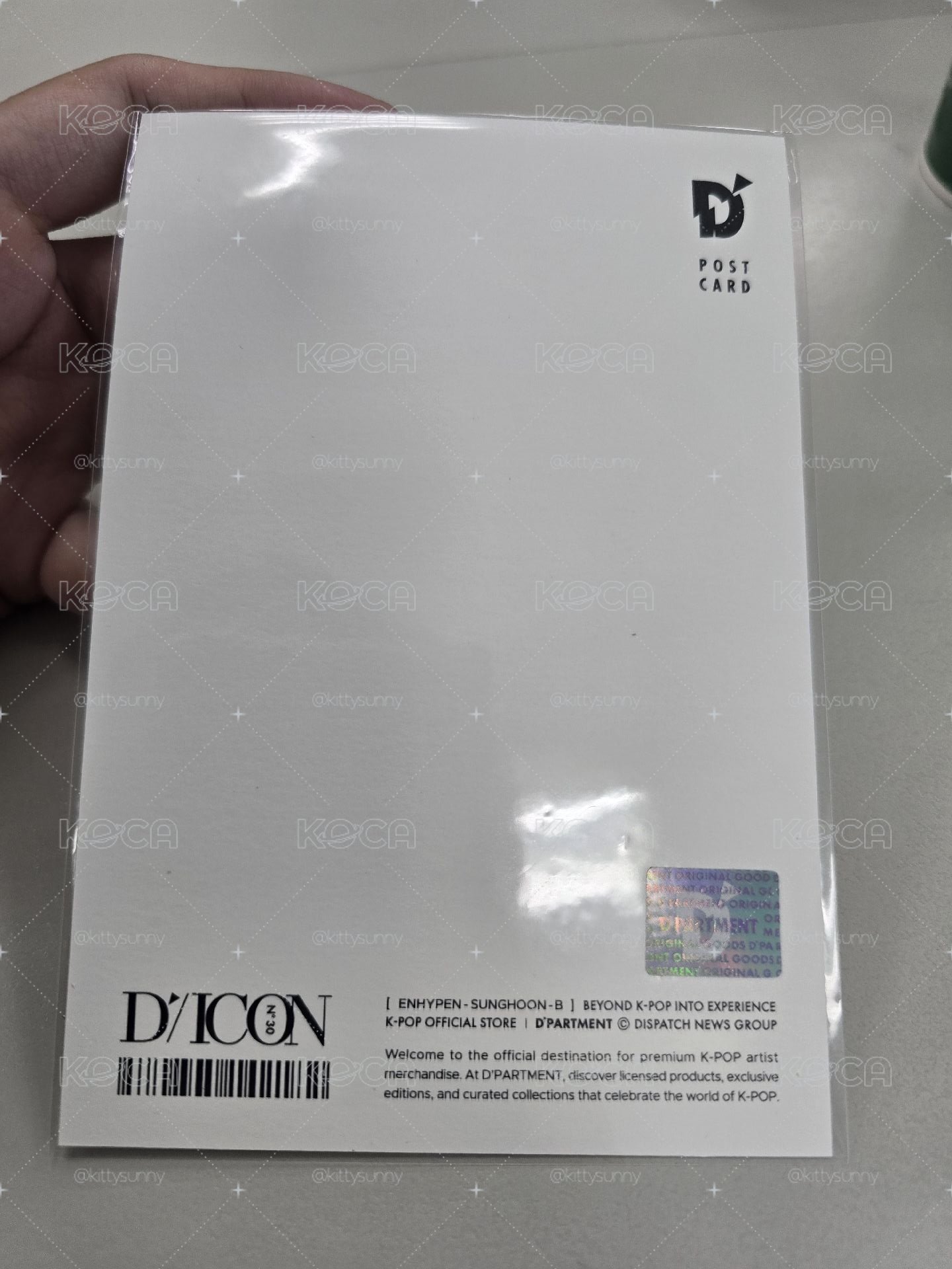 日本快閃店朴志訓明信片