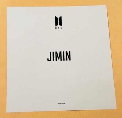 JIMIN Lights / Boy With Luv 日專 照片卡