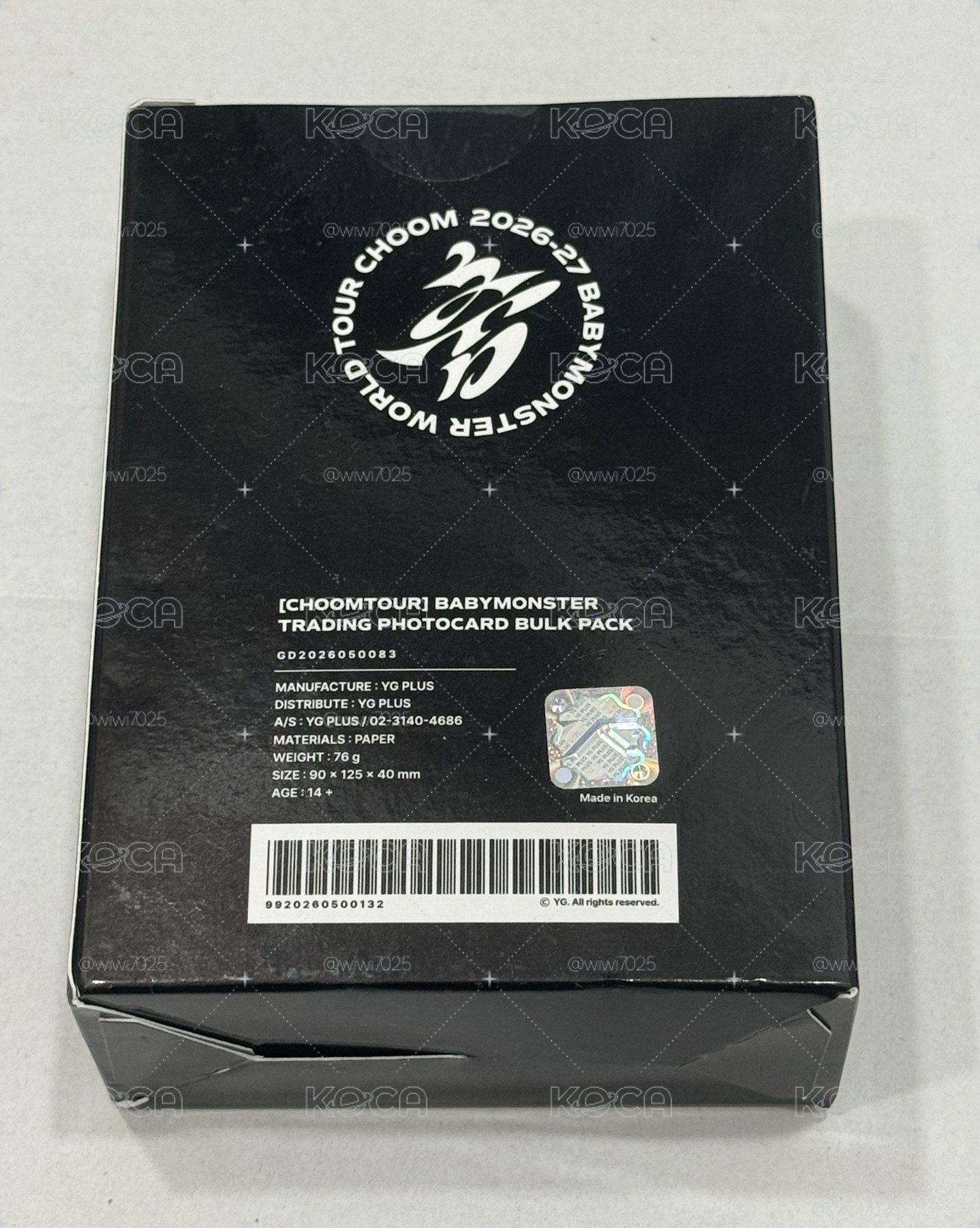 首爾世界巡迴隨機卡包一整盒未拆原包裝