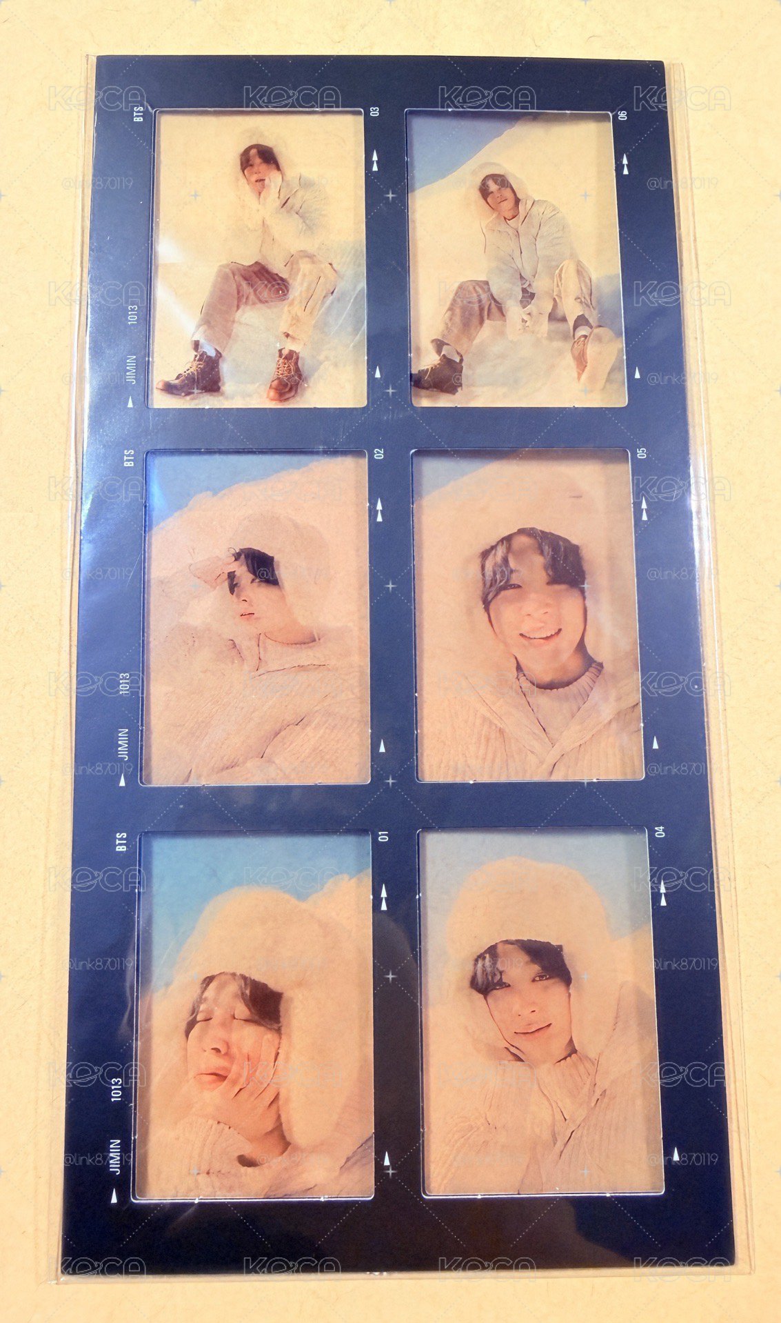 JIMIN 2021 冬寫 六格膠片