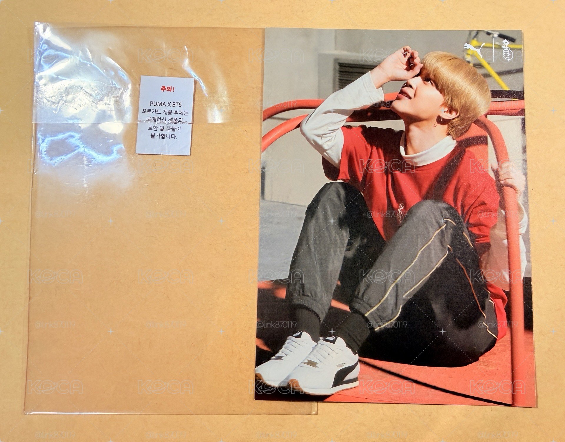 JIMIN PUMA 代言卡 明信片