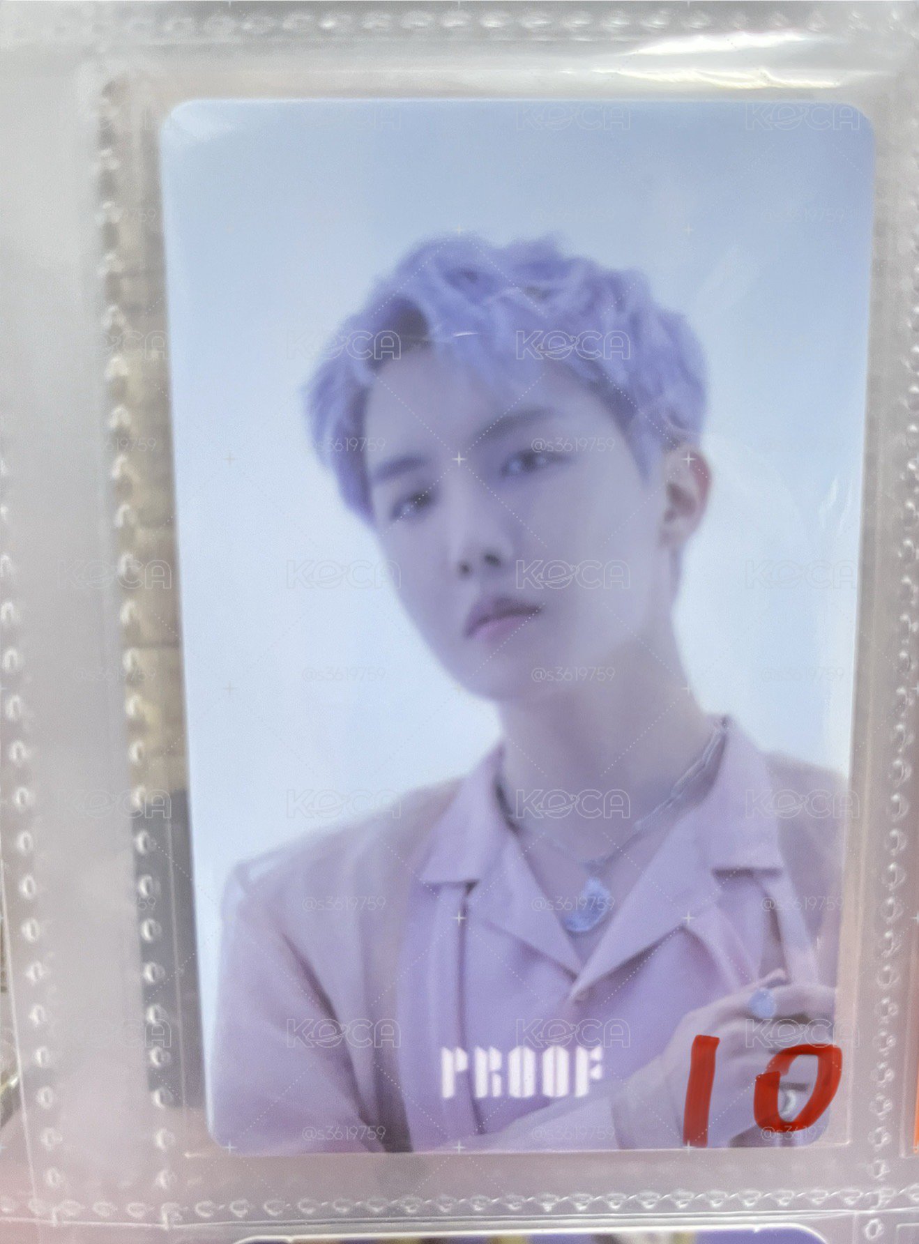 BTS J-Hope 小卡 專卡 會限 特典 展覽