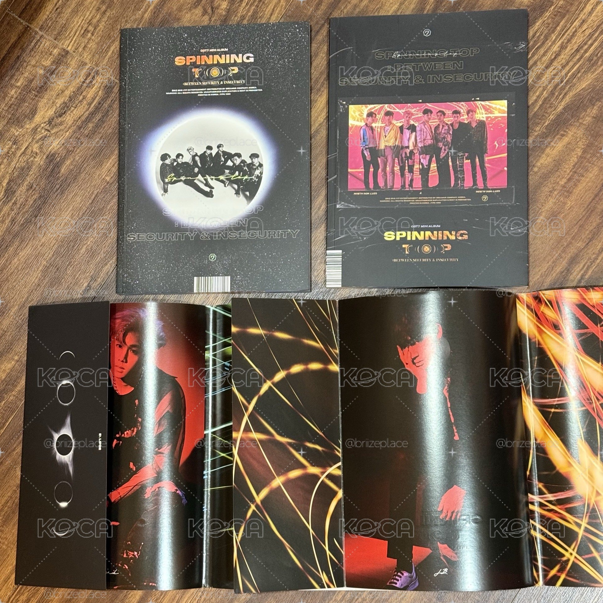 Spinning Top專輯兩版 在範+馬克封套+在範專卡5張 $600