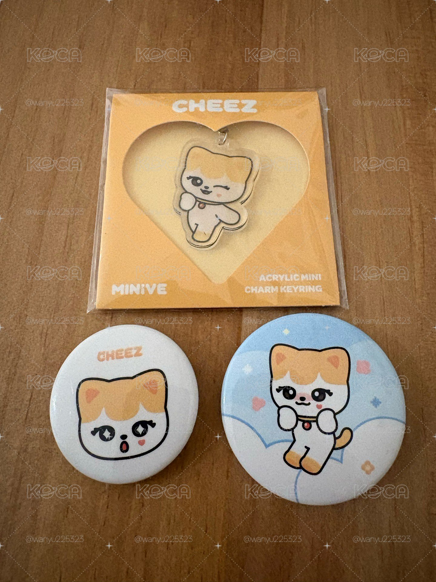Liz CHEEZ鑰匙圈+兩個快閃店徽章