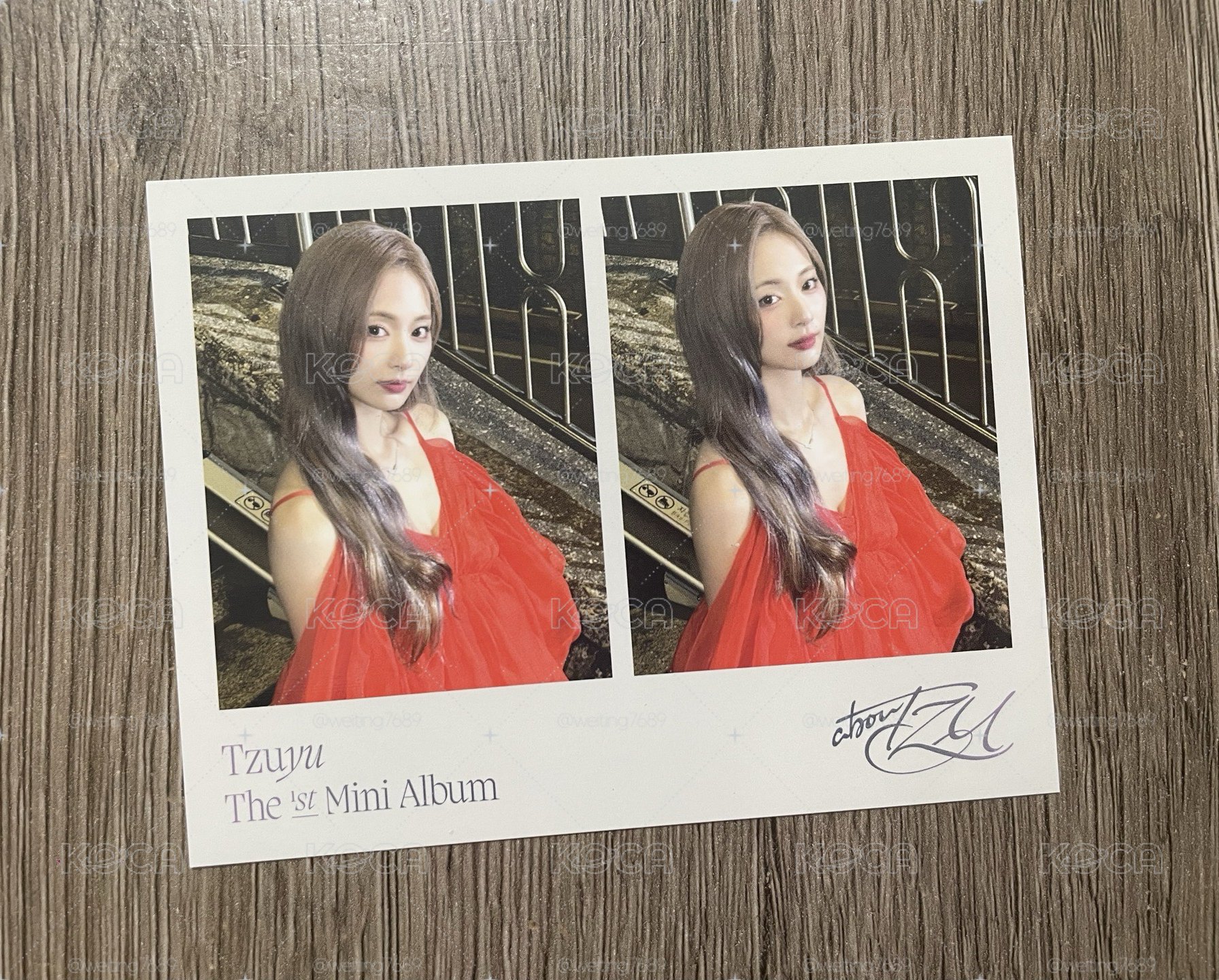 Twice_Aboutzu子瑜solo特典卡/二格卡