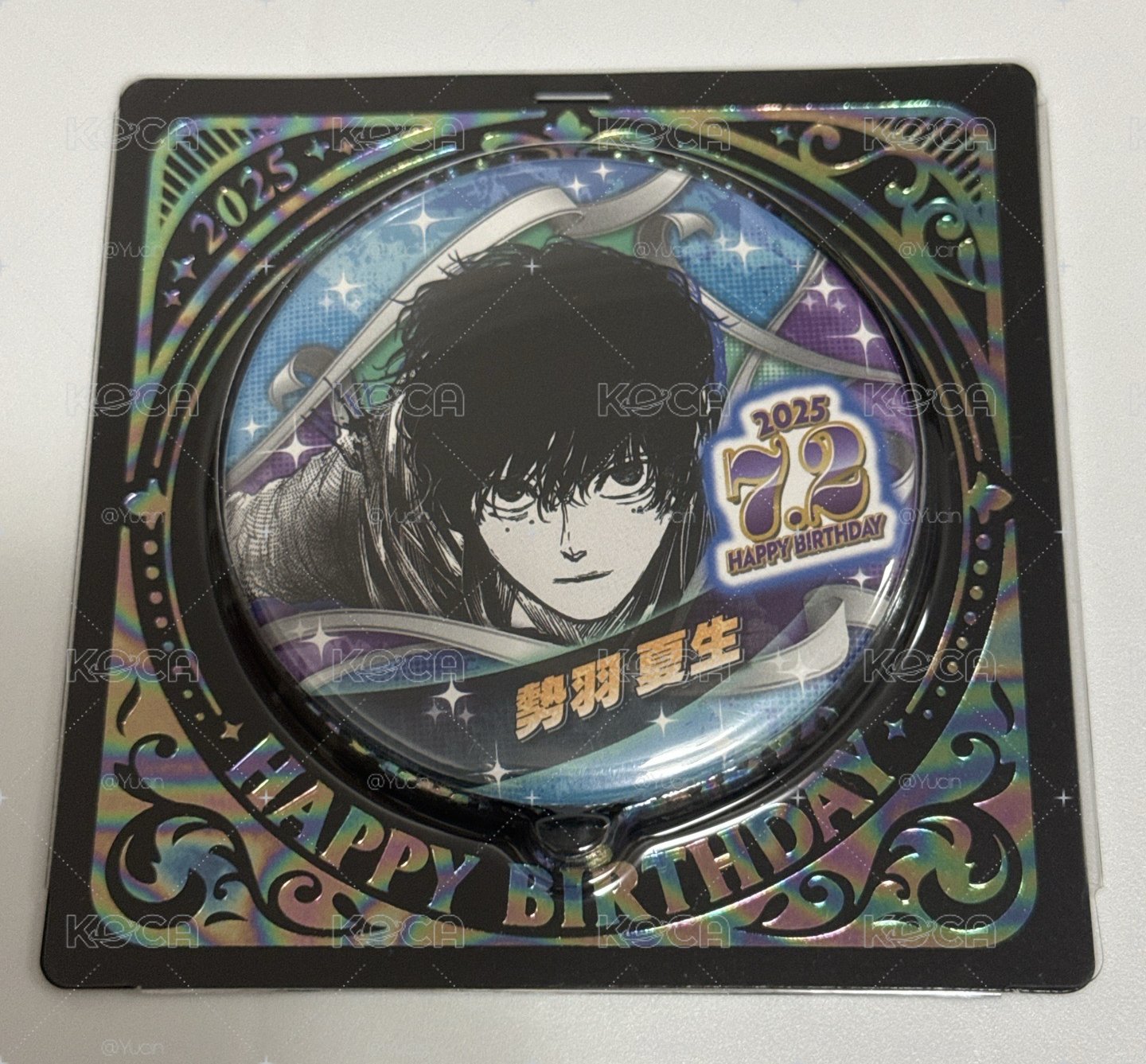 勢羽夏生2025生日徽章全新未拆