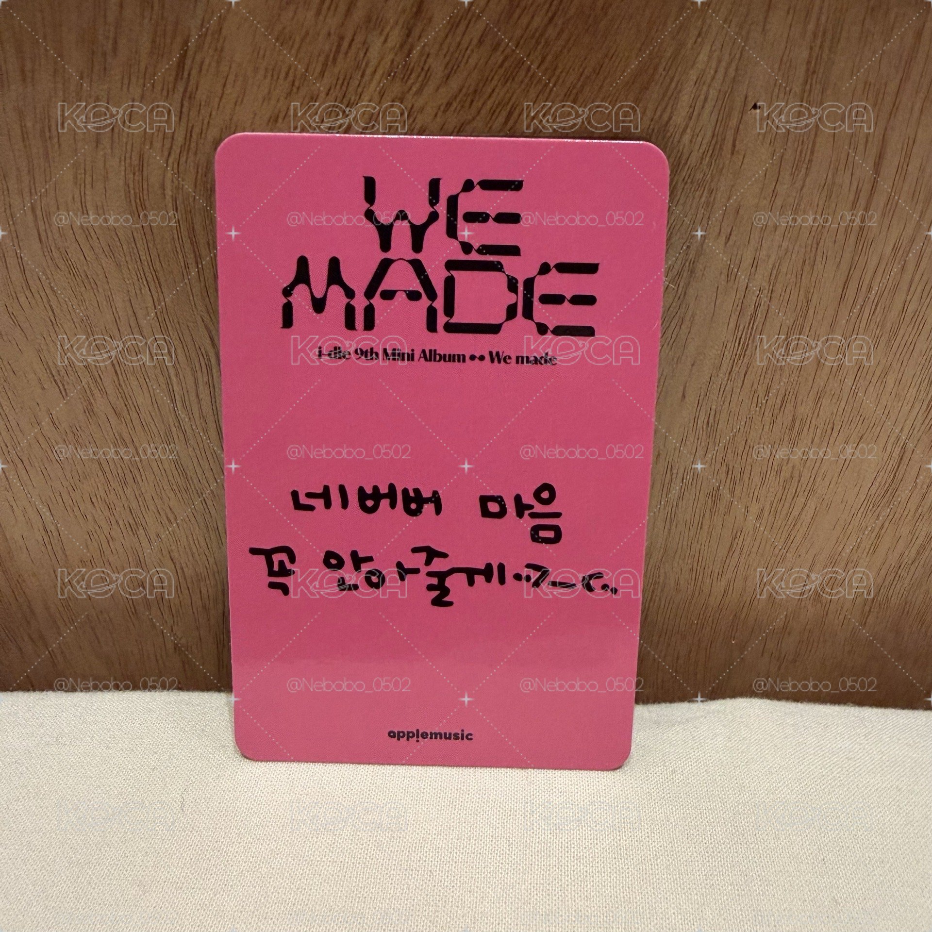 i-dle 薇娟 am4.0 幸運卡 手寫卡背