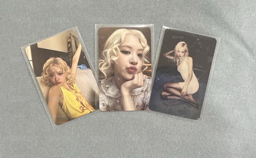 rosie kr exclusive 小卡3張不拆 如圖！