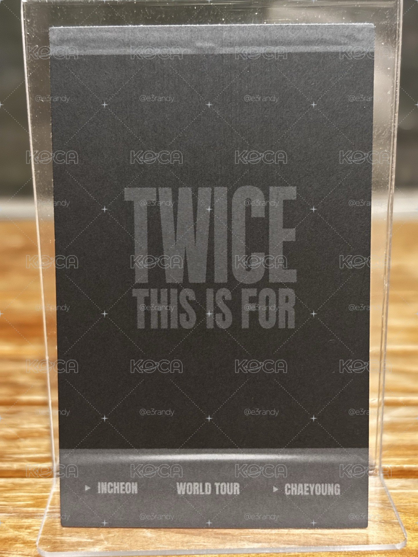 孫彩瑛 Chaeyoung This is For 六巡 仁川場 演唱會 DVD CD卡 拍立得