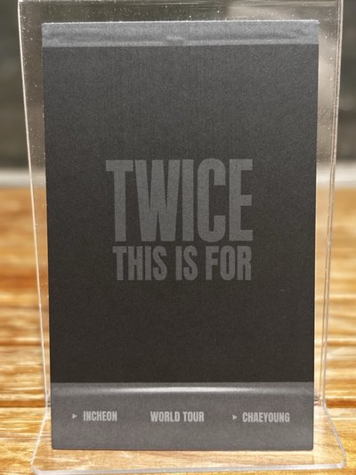 孫彩瑛 Chaeyoung This is For 六巡 仁川場 演唱會 DVD CD卡 拍立得