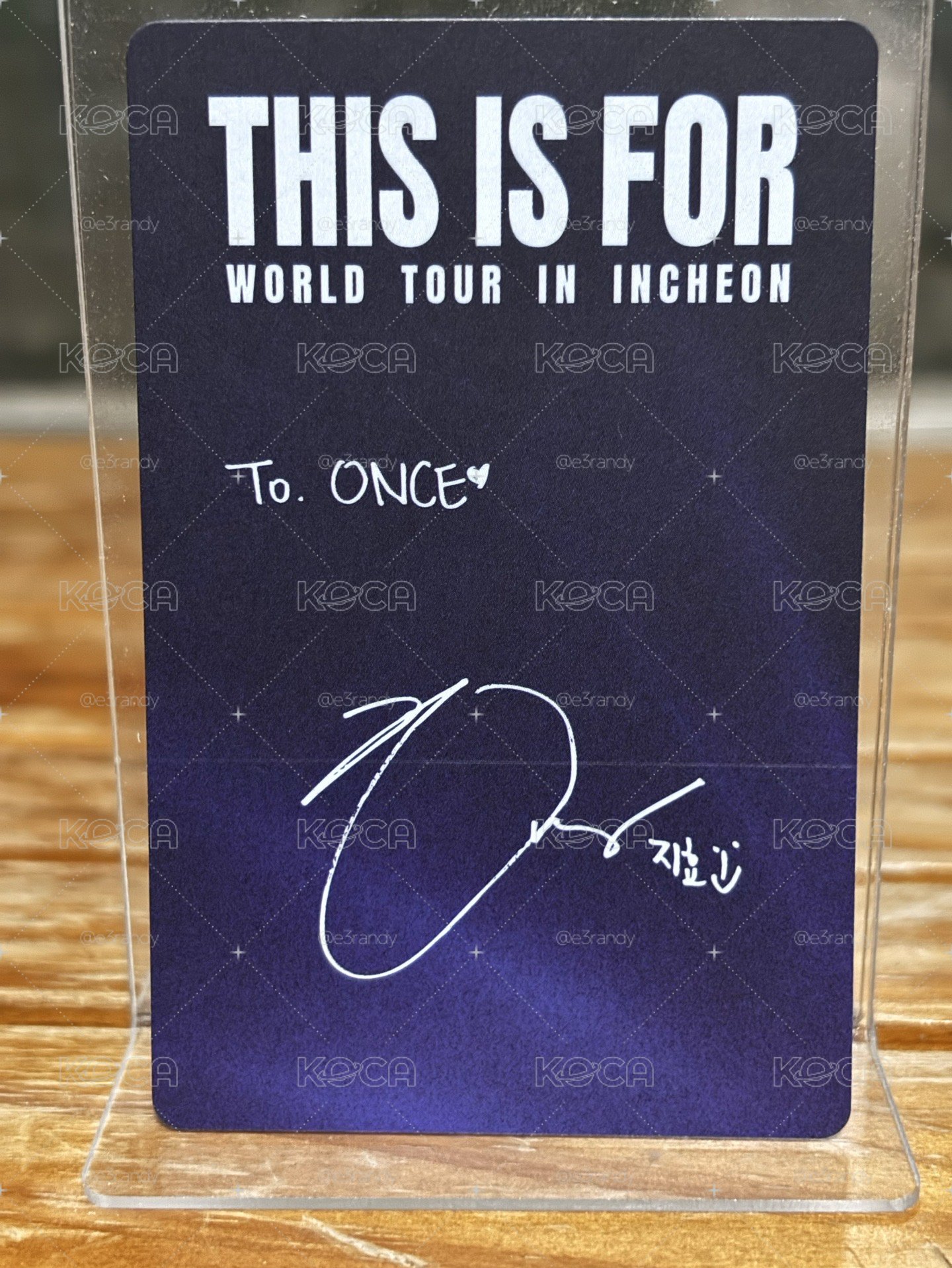 朴志效 Jihyo This is For 六巡 仁川場 演唱會DVD CD 卡 ver.DVD