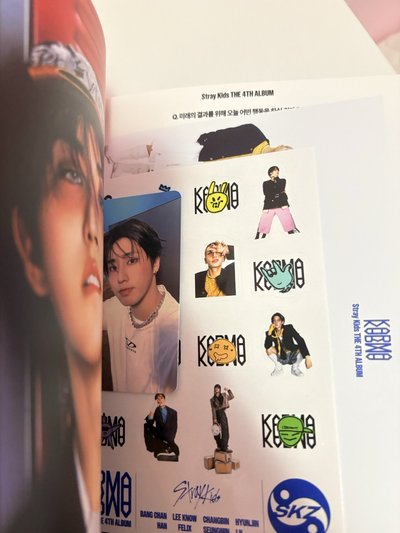Stray kids 方燦 韓知城 KARMA 已拆專 專輯卡 Hooray ver.