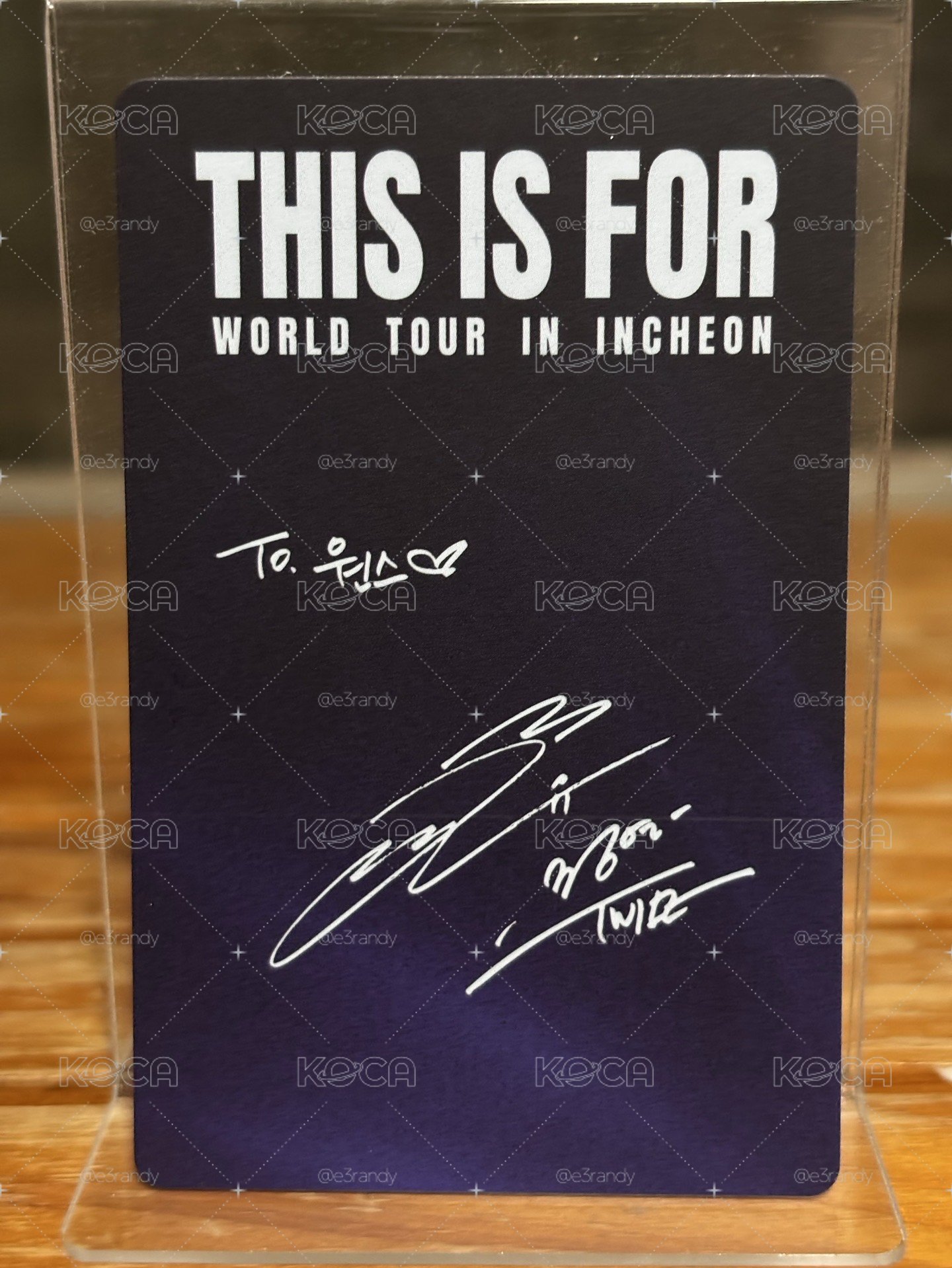 俞定延 Jeongyeon This is For 六巡 仁川場 演唱會DVD CD 卡 ver.DVD