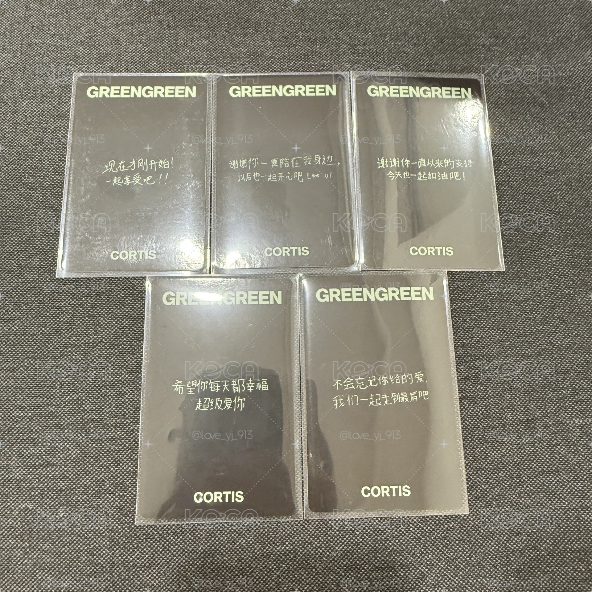 CORTISGREENGREEN專輯】現貨CORTIS 迷二yzy通路1.0 中文手寫卡背特典卡