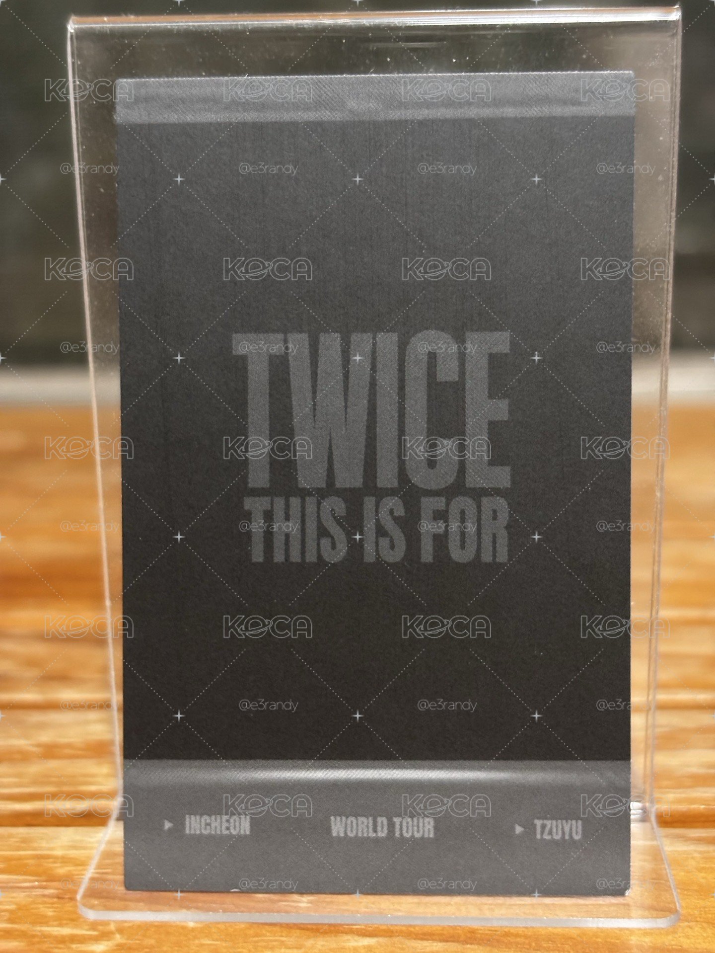 周子瑜 Tzuyu This is For 六巡 仁川場 演唱會 DVD CD卡 拍立得