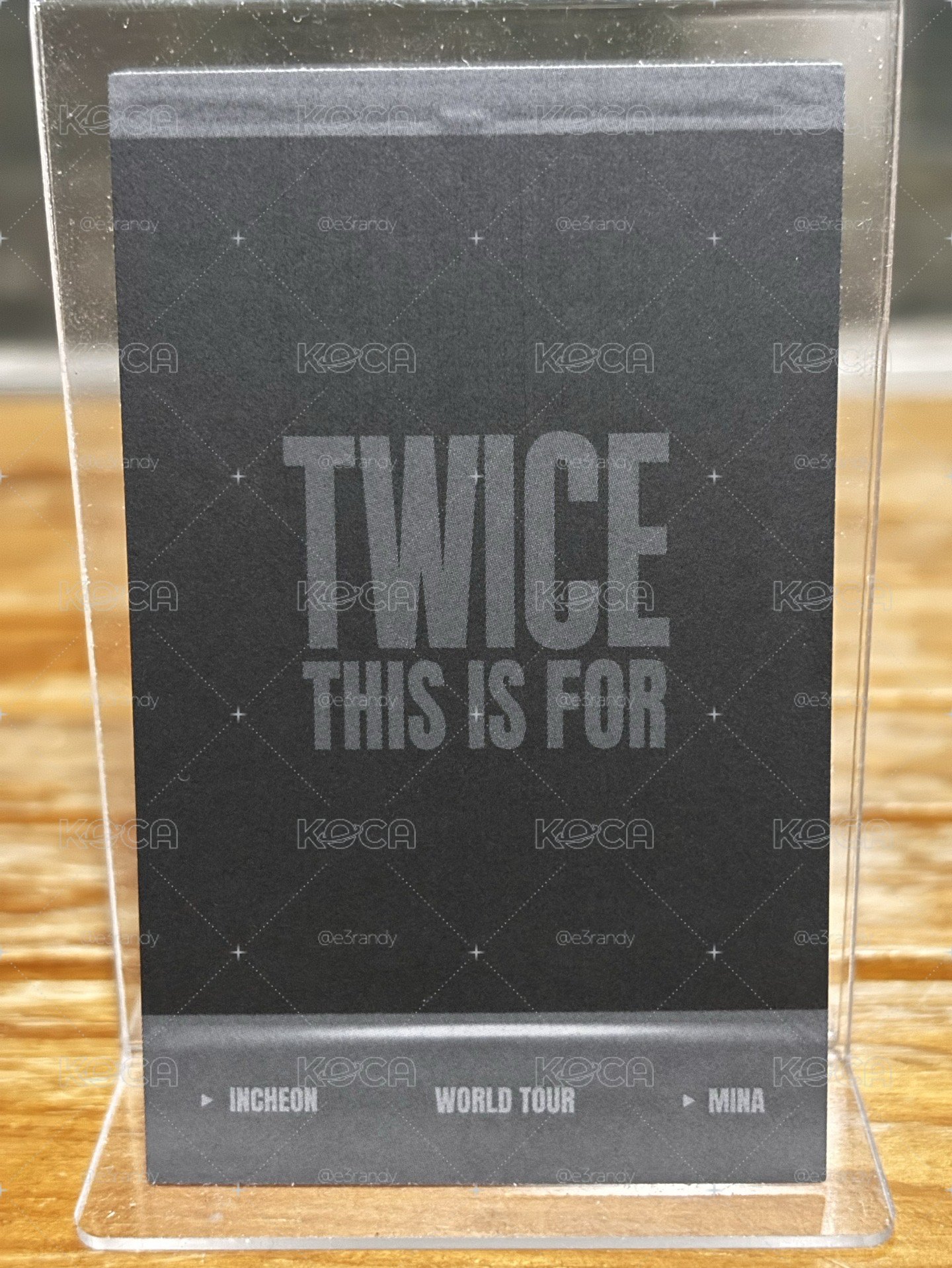名井南 Mina This is For 六巡 仁川場 演唱會 DVD CD卡 拍立得