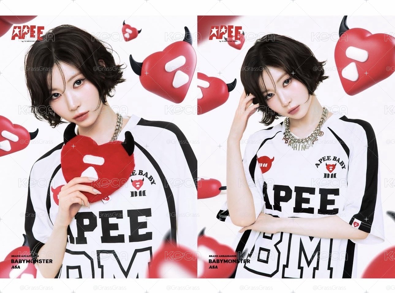 APEE X BabyMonster 聯名球衣T恤