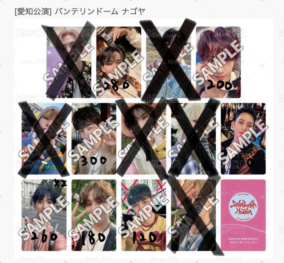 SEVENTEEN MINI11 愛知場限