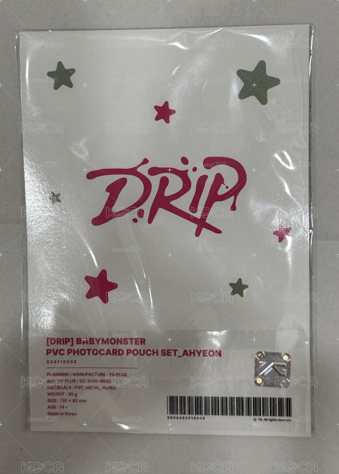 drip雅賢卡套跟小卡跟拍立得組未拆